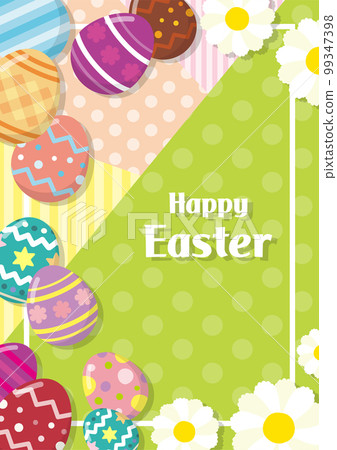 Easter card design background collage green Easter card design background collage green 99347398