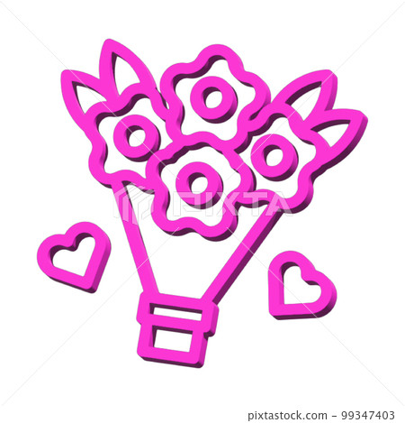3D valentine Icons symbol isolated on white background Photo illustration element perfect sign from modern collection 3D style 3D valentine Icons symbol isolated on white background Photo illustration element perfect sign from modern collection 3D style 99347403