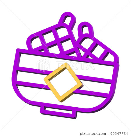 3D ramadan Icons symbol isolated on white background Photo illustration element perfect sign from modern collection 3D style 99347784