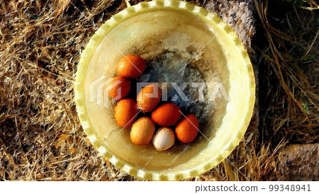 Freshly made eggs ready to be painted. Freshly made eggs ready to be painted. 99348941