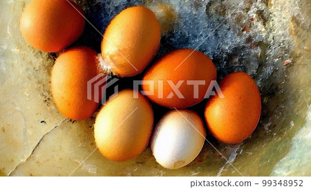 Freshly made eggs ready to be painted. Freshly made eggs ready to be painted. 99348952