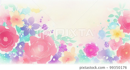 Natural landscape, watercolor painting, rainy season, hydrangea, hydrangea, background material, Natural landscape, watercolor painting, rainy season, hydrangea, hydrangea, background material, 99350176