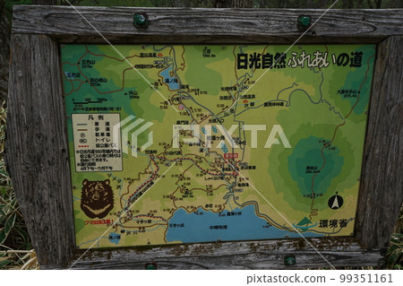 Senjogahara, Nikko City, Explanation board on the promenade from Yutaki to Akanuma June 2, 2019 99351161