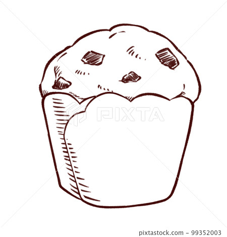 cupcake line drawing 99352003