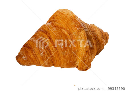 Fresh baked croissant, French sweet dough bakery isolated on white background Fresh baked croissant, French sweet dough bakery isolated on white background 99352390