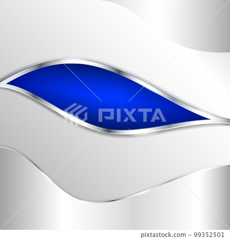 Abstract metallic background with blue element - Stock Illustration ...