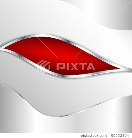 Abstract metallic background with red element 99352504