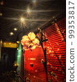 Plum blossoms in the night town 99353817