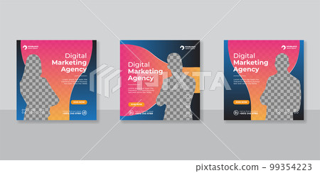 Digital business marketing social media post template. 99354223