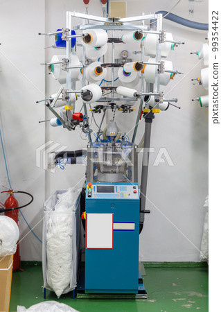 Textile industry with knitting machines Textile industry with knitting machines 99354422
