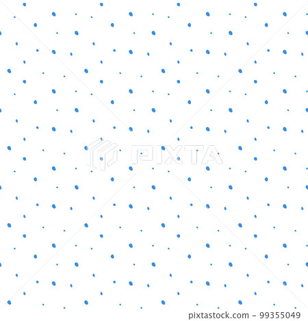 Geometric Seamless pattern of simple shape. Blue dots on a white background. Vector illustration 99355049