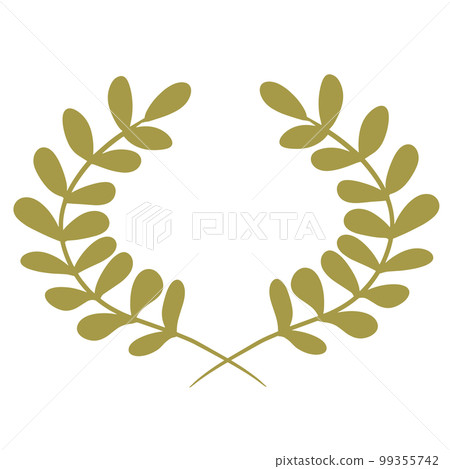 帶簡單圓葉的金桂冠 帶簡單圓葉的金桂冠 99355742
