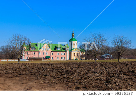 Holy Trinity Motroninsky convent in Kholodny Yar, Ukraine Holy Trinity Motroninsky convent in Kholodny Yar, Ukraine 99356187