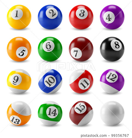 Billiards Balls Set 99356767
