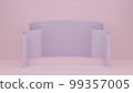 3d illustration pastel purple pink backdrop minimalist background 99357005