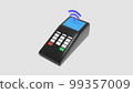 3d illustration paywave contactless machine pay  99357009