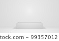 3d illustration white background backdrop minimalists 99357012