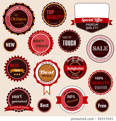 Set of sale badges, labels and stickers 99357045