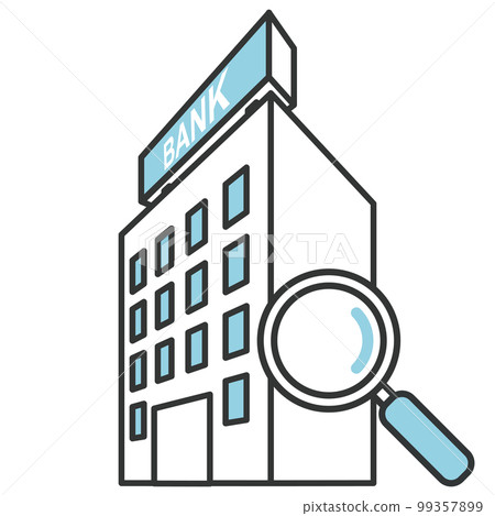 Bank building image material 99357899
