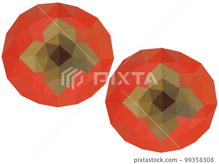 "Fuyu persimmon" two polygons "Fuyu persimmon" two polygons 99358308
