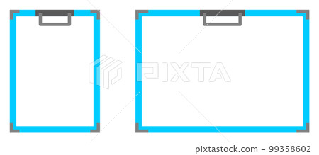 Illustration of a clipboard holding a notepad Illustration of a clipboard holding a notepad 99358602