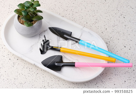 Miniature garden tools for transplanting plants, home hobby Miniature garden tools for transplanting plants, home hobby 99358825