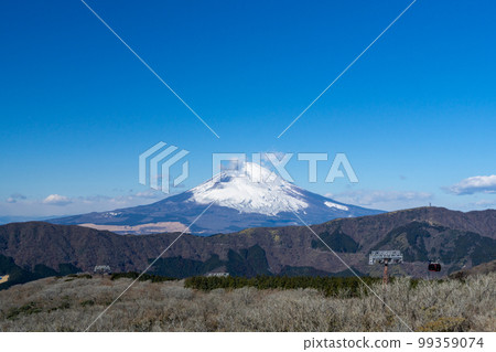 [箱根] 從大涌谷眺望富士山 99359074