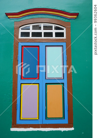 Colorful windows in Little India, Colorful windows in Little India, 99362604