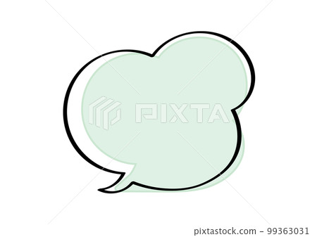 簡約時尚手繪對話泡泡插畫 簡約時尚手繪對話泡泡插畫 99363031