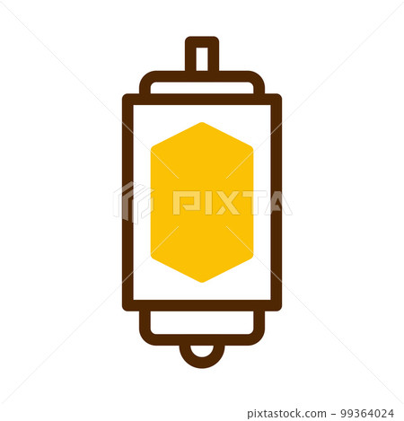 ramadan icon set duotone brown yellow style illustration vector element and symbol perfect. 99364024