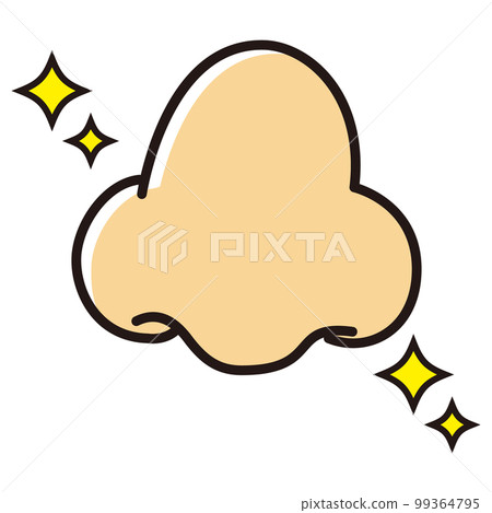 A simple illustration of a nose A simple illustration of a nose 99364795