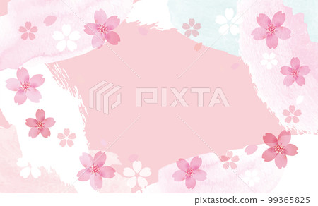 溫柔的櫻花背景圖 99365825