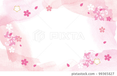Gentle cherry blossom background illustration Gentle cherry blossom background illustration 99365827