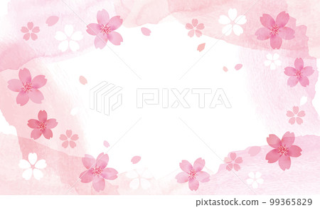 Gentle cherry blossom background illustration 99365829