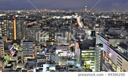 Night view / Looking towards Osaka from the center of Sakai City (Sakai City, Osaka Prefecture) 99366200