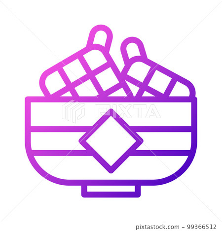 ramadan icon set gradient purple pink style illustration vector element and symbol perfect. 99366512