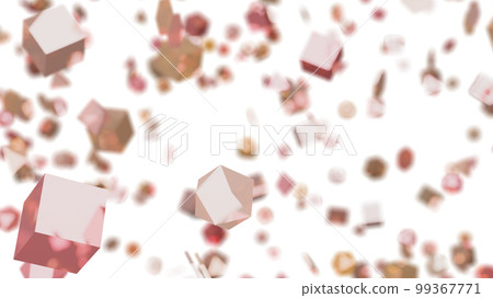 CG cube Many floating blocks 99367771