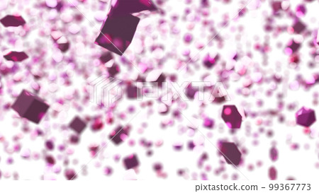 CG cube Many floating blocks 99367773