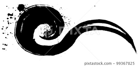 Nami splash handwriting brush illustration Nami splash handwriting brush illustration 99367825