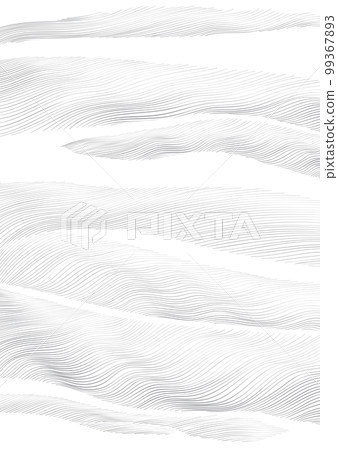 Hand drawn wave element with abstract art pattern vector. line decoration with black and white banner design, flyer or presentation in vintage style. Ocean sea elements. Mountain landscape background Hand drawn wave element with abstract art pattern vector. line decoration with black and white banner design, flyer or presentation in vintage style. Ocean sea elements. Mountain landscape background 99367893
