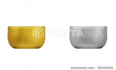 element of gold and silver bowl thai culture from image traced 3d. songkran festival thailand travel. element of gold and silver bowl thai culture from image traced 3d. songkran festival thailand travel. 99368046