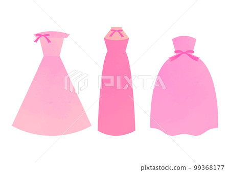水彩風格可愛的衣服素材 水彩風格可愛的衣服素材 99368177