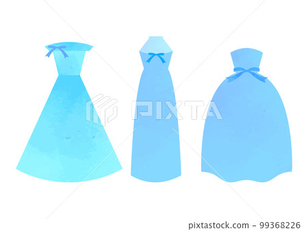 watercolor style cute dress material 99368226