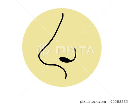Sideways nose icon artwork Sideways nose icon artwork 99368283