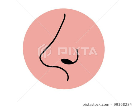 Sideways nose icon artwork Sideways nose icon artwork 99368284