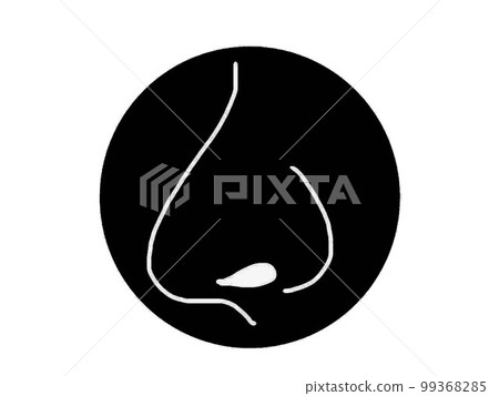 Sideways nose icon artwork Sideways nose icon artwork 99368285