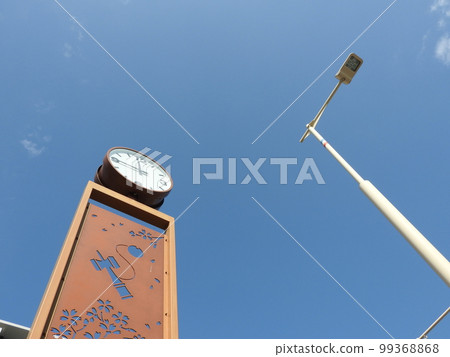 Blue sky and clock tower Blue sky and clock tower 99368868