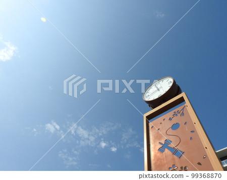 Blue sky and clock tower Blue sky and clock tower 99368870