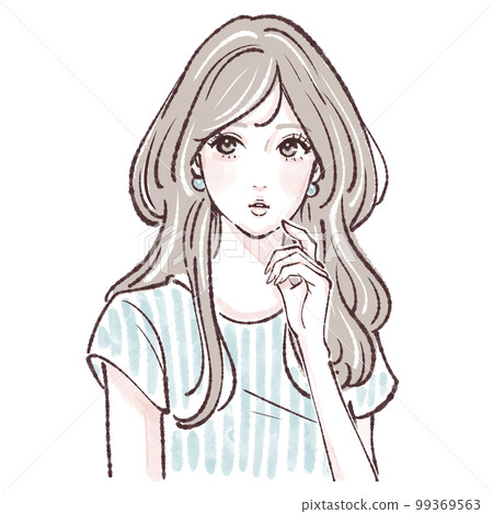 女性插畫素材 女性插畫素材 99369563