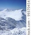 Mt. Rausu and Mt. Chienbetsu viewed from Mt. Higashidake on the Shiretoko Peninsula in winter 99370454